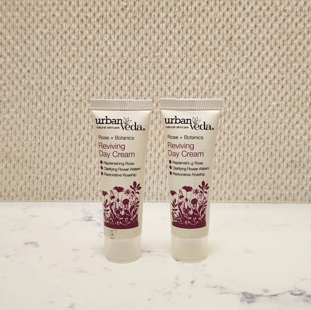 2 Urban Veda Reviving Day Cream Mini Travel Size .3 Oz